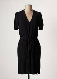 Robe courte manches courtes manches courtes noir LES P'TITES BOMBES femme