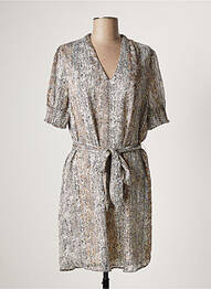 Robe courte manches courtes manches courtes beige LES P'TITES BOMBES femme