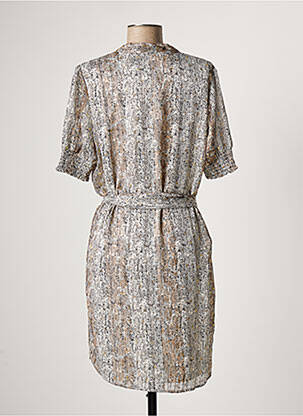 Robe courte manches courtes manches courtes beige LES P'TITES BOMBES femme