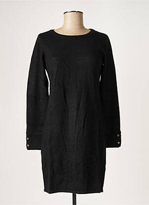 Robe pull stretch manches longues noir EDC femme