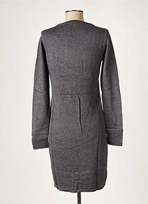 Robe pull stretch manches longues gris EDC femme