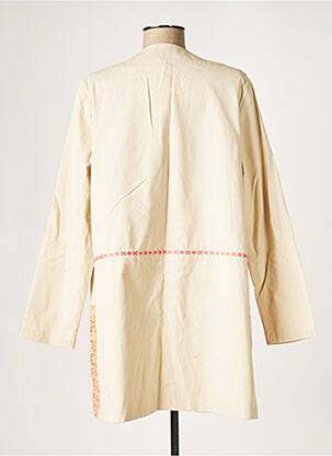 Veste casual col rond beige LA FIANCEE DU MEKONG femme