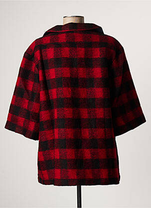 Pull col v manches 3/4 rouge APRIL femme