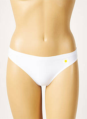 Tanga micro fibres blanc HANA femme