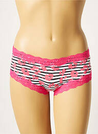 Shorty finition dentelle rose LUNNA femme