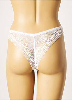 Culotte tissage satiné blanc ROSA JUNIO femme
