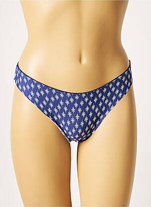 Culotte tissage satiné bleu ROSA JUNIO femme