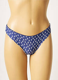 Culotte tissage satiné bleu ROSA JUNIO femme