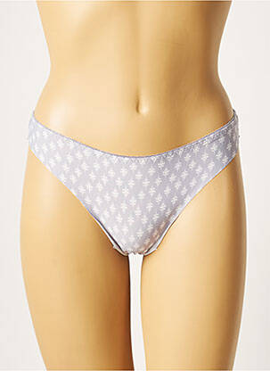 Culotte tissage satiné gris ROSA JUNIO femme
