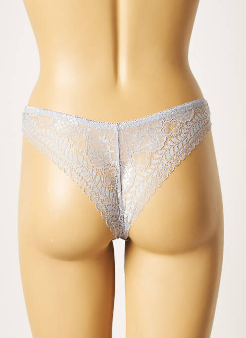 Culotte tissage satiné gris ROSA JUNIO femme