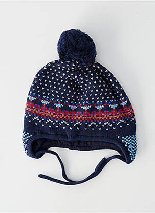 Bonnet imprimé fantaisie bleu MAXIMO garçon