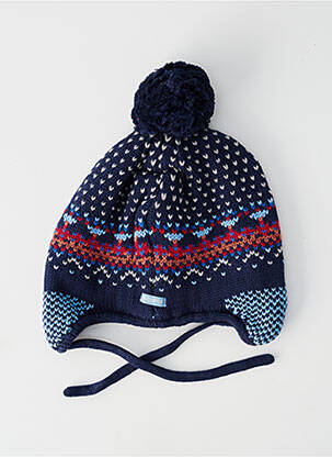 Bonnet imprimé fantaisie bleu MAXIMO garçon