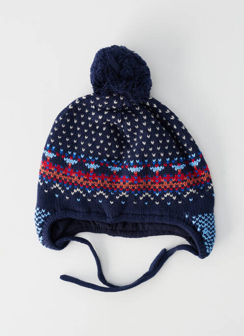 Bonnet imprimé fantaisie bleu MAXIMO garcon