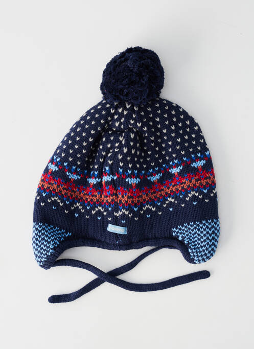 Bonnet imprimé fantaisie bleu MAXIMO garcon