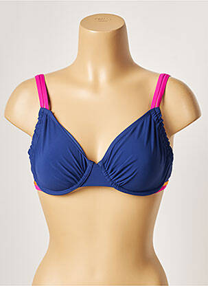 Haut de maillot de bain haut triangles haut triangles bleu BELCOR femme