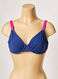 Haut de maillot de bain haut triangles haut triangles bleu BELCOR femme