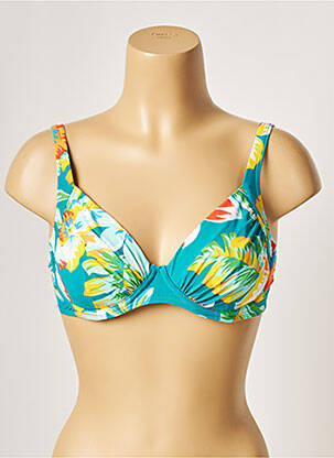Haut de maillot de bain avec armature bleu BELCOR femme