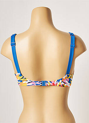 Haut de maillot de bain bretelles élastiquées ajustables bleu BESTFORM femme