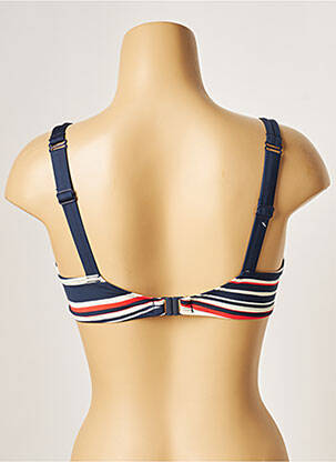 Haut de maillot de bain stretch haut soutien-gorge emboitant bleu BESTFORM femme
