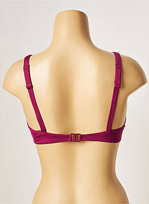 Haut de maillot de bain stretch haut soutien-gorge emboitant violet LOU femme