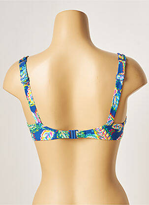 Haut de maillot de bain stretch bleu BELCOR femme