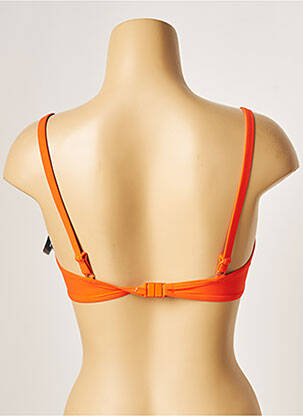 Haut de maillot de bain stretch haut soutien-gorge emboitant orange LOU femme