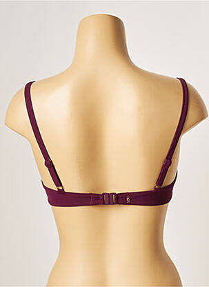 Haut de maillot de bain stretch haut soutien-gorge emboitant violet LOU femme