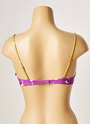 Haut de maillot de bain stretch haut soutien-gorge emboitant violet LOU femme