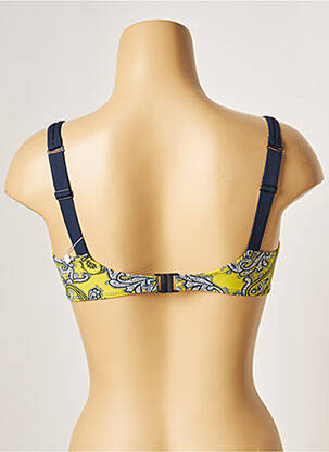 Haut de maillot de bain stretch haut soutien-gorge emboitant bleu BESTFORM femme
