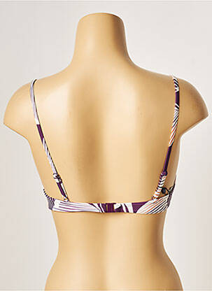 Haut de maillot de bain stretch haut soutien-gorge emboitant violet LOU femme