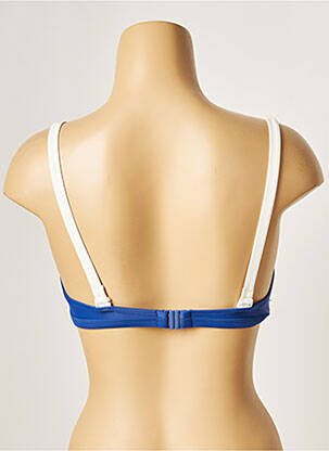Haut de maillot de bain stretch haut soutien-gorge emboitant bleu BESTFORM femme