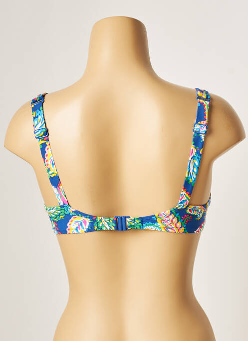 Haut de maillot de bain stretch bleu BELCOR femme