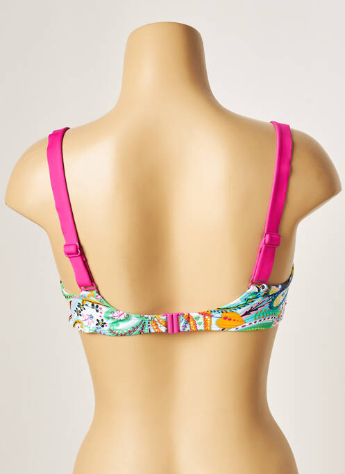 Haut de maillot de bain stretch haut soutien-gorge emboitant rose BESTFORM femme