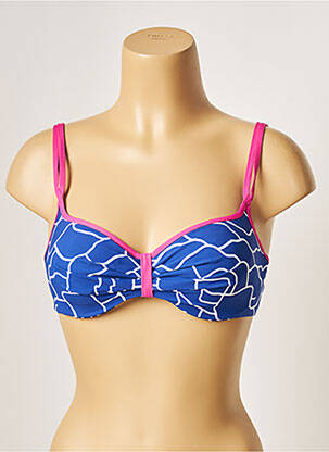 Haut de maillot de bain haut soutien-gorge moulé haut soutien-gorge moulé bleu BELCOR femme