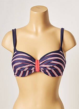 Haut de maillot de bain haut soutien-gorge moulé haut soutien-gorge moulé bleu BESTFORM femme