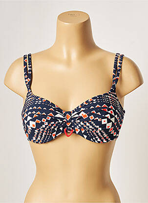 Haut de maillot de bain haut soutien-gorge moulé haut soutien-gorge moulé bleu BELCOR femme