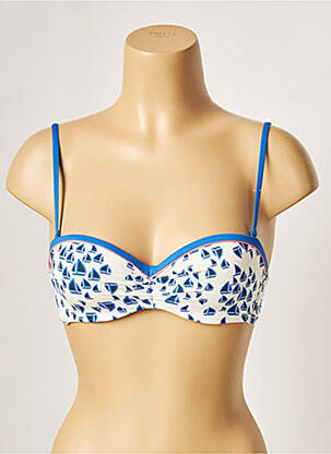 Haut de maillot de bain haut soutien-gorge moulé haut soutien-gorge moulé bleu VARIANCE femme