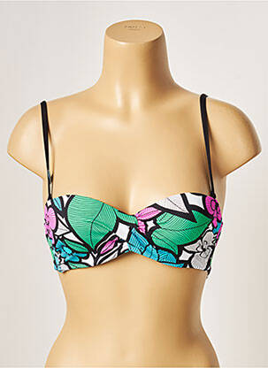 Haut de maillot de bain haut soutien-gorge moulé haut soutien-gorge moulé vert CHERRY BEACH femme