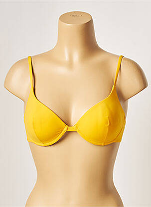 Haut de maillot de bain haut soutien-gorge moulé haut soutien-gorge moulé jaune VANITY FAIR femme