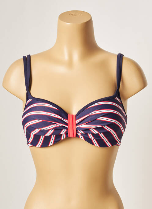 Haut de maillot de bain haut soutien-gorge moulé haut soutien-gorge moulé bleu BESTFORM femme