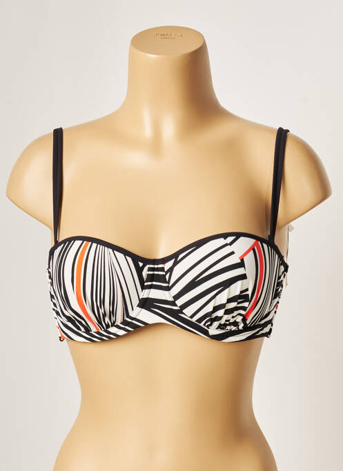 Haut de maillot de bain haut soutien-gorge moulé haut soutien-gorge moulé noir BELCOR femme