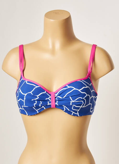 Haut de maillot de bain bleu BELCOR pour femme