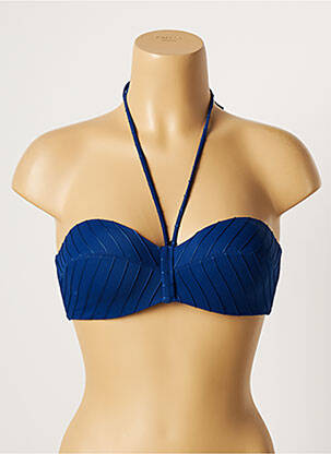 Haut de maillot de bain haut bandeau haut bandeau bleu LOU femme