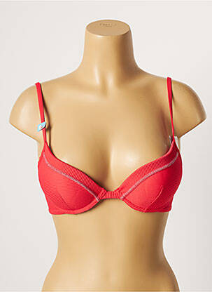Haut de maillot de bain stretch haut bandeau rose CHERRY BEACH femme