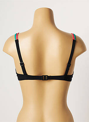 Haut de maillot de bain stretch haut soutien-gorge emboitant noir BELCOR femme