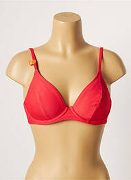 Haut de maillot de bain stretch haut triangles rose CHERRY BEACH femme