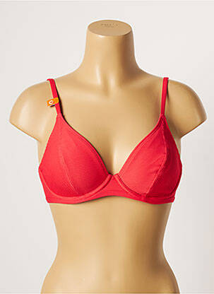 Haut de maillot de bain stretch haut triangles rose CHERRY BEACH femme