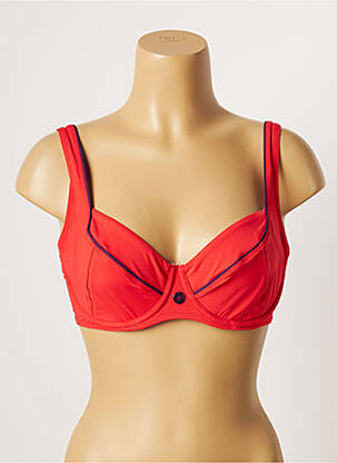 Haut de maillot de bain stretch haut soutien-gorge emboitant rose BESTFORM femme