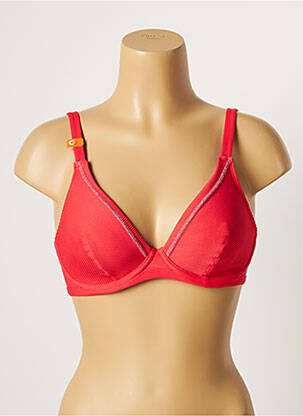Haut de maillot de bain stretch haut soutien-gorge emboitant rose CHERRY BEACH femme