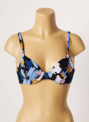 Haut de maillot de bain stretch bleu LOU femme